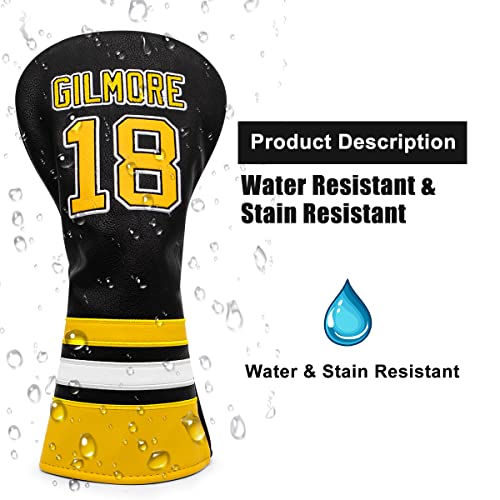 Premium Leather Golf Club Headcovers Set with Number Tags