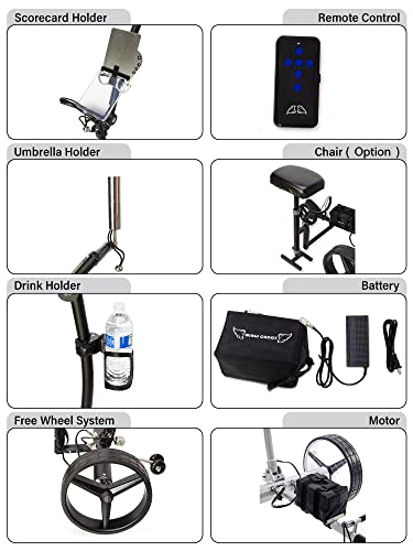 Electric Golf Push Cart: Remote Control, Lightweight, Dual Motors