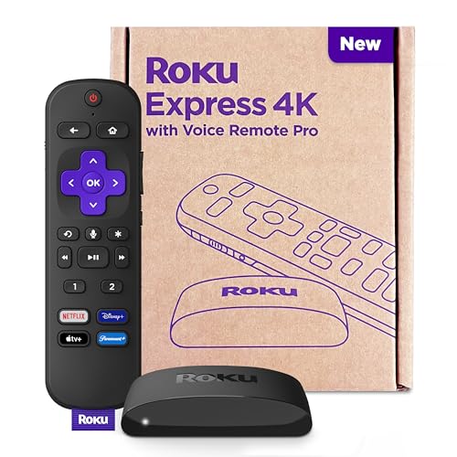 Roku Express 4K Voice Remote Pro - Streaming Device