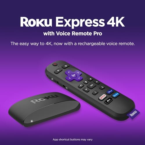 Roku Express 4K Voice Remote Pro - Streaming Device