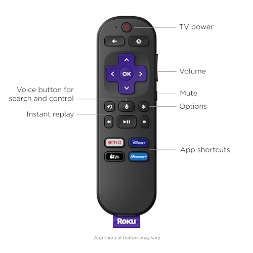 Roku Streaming Stick - 4K/HDR Streaming Device, Voice Remote