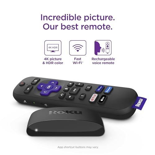 Roku Express 4K Voice Remote Pro - Streaming Device