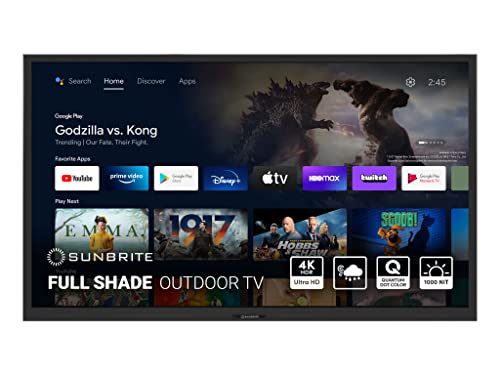 SunBrite Veranda 55" Outdoor Smart TV, 4K QLED