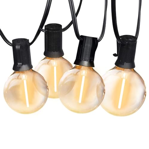 Globe Outdoor String Lights: 27FT Patio Lights, Waterproof