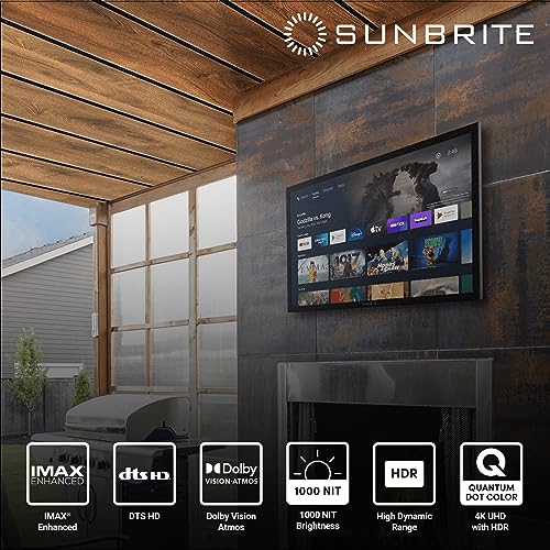 SunBrite Veranda 55" Outdoor Smart TV, 4K QLED
