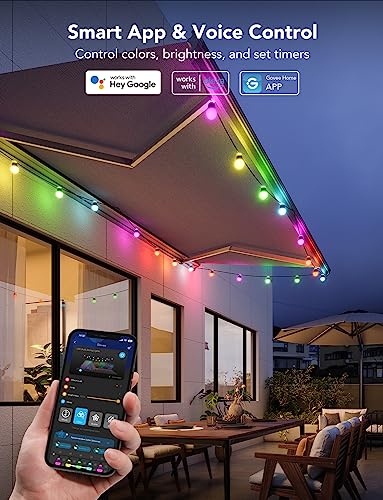 Govee 50ft RGBIC Smart Outdoor String Lights