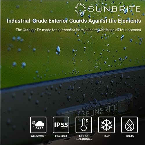 SunBrite Veranda 55" Outdoor Smart TV, 4K QLED