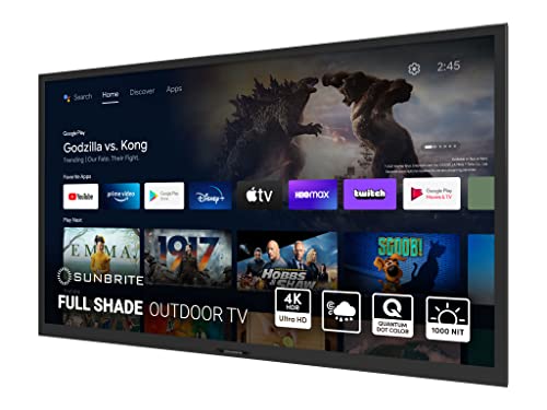 SunBrite Veranda 55" Outdoor Smart TV, 4K QLED
