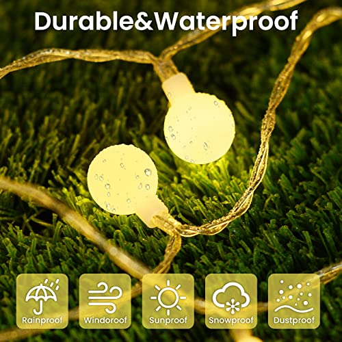 100 LED Globe String Lights Remote Control Waterproof