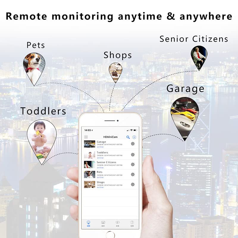 Mini WiFi Hidden Spy Camera for Smart Home Security