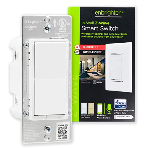 Enbrighten Z-Wave In-Wall Smart Light Switch for Smart Home