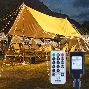 100 LED Globe String Lights Remote Control Waterproof