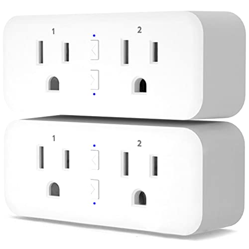 KMC Smart Plug Duo - 2-Pack, Wi-Fi, Works with Alexa & Google Assistant