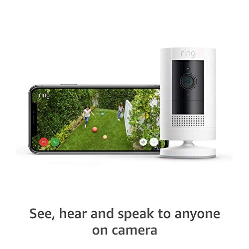 Ring Stick Up Cam Battery - Outdoor Camera (White)