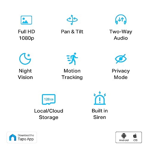 TP-Link Pan/Tilt Security Camera 1080P with Motion Detection