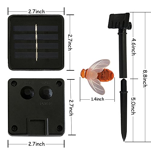 Solar Honey Bee String Lights for Outdoor Decor