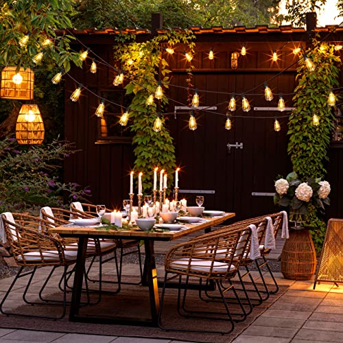 WENFENG 50FT Outdoor LED String Lights, ST38 Waterproof
