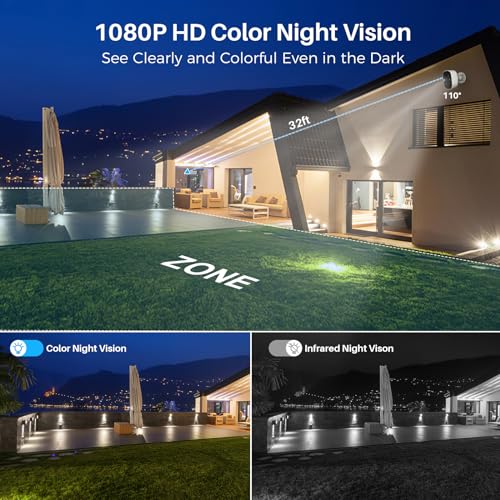 Wireless Outdoor Security Cameras with AI Motion Detection
