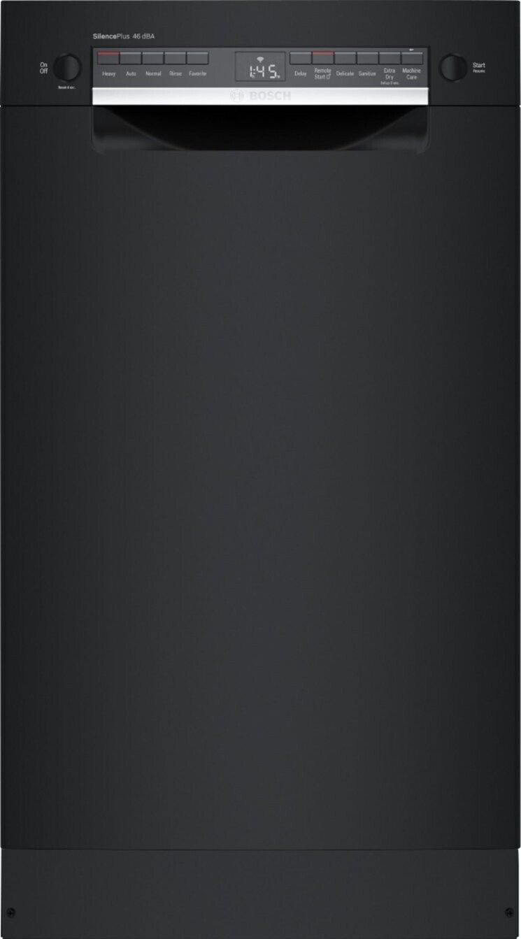 Bosch 300 Series 18" Black Smart Dishwasher