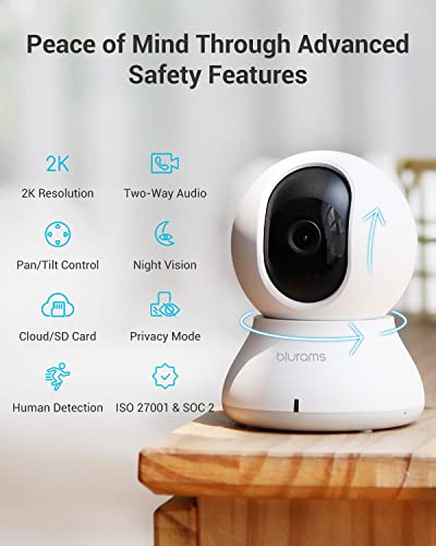 Blurams 2K 360° Pet Camera with Motion Tracking
