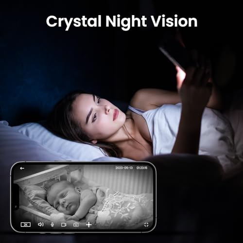Cinnado 2K 360° Indoor Security Camera with Alexa