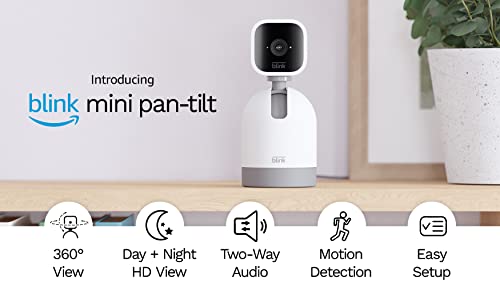 Blink Mini Pan-Tilt Camera | Indoor Smart Security Camera