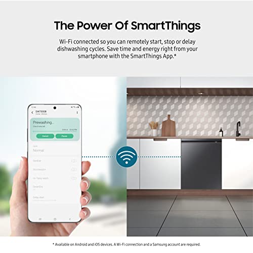 Samsung 24" Smart Dishwasher in Black Stainless Steel