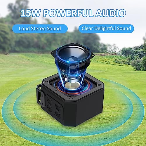ACHIX Bluetooth Speaker for Golf Cart with IPX7 Waterproof