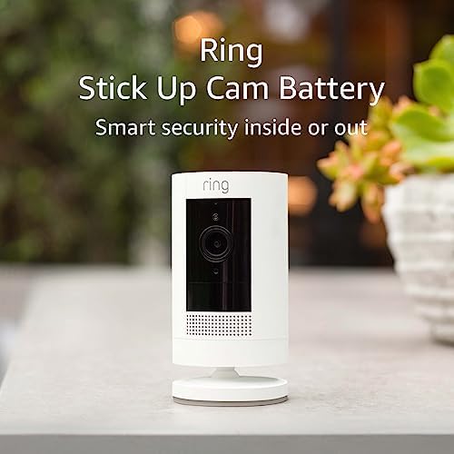 Ring Stick Up Cam Battery - Outdoor Camera (White)