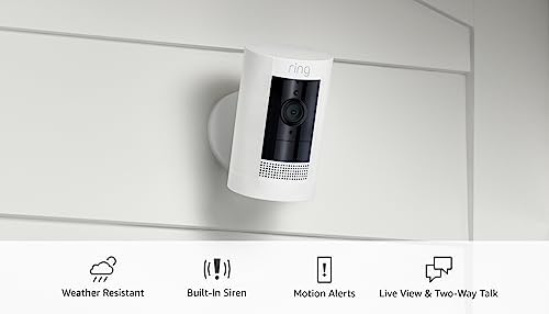 Ring Stick Up Cam Battery - Outdoor Camera (White)