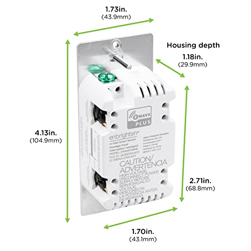 Enbrighten Z-Wave In-Wall Smart Light Switch for Smart Home