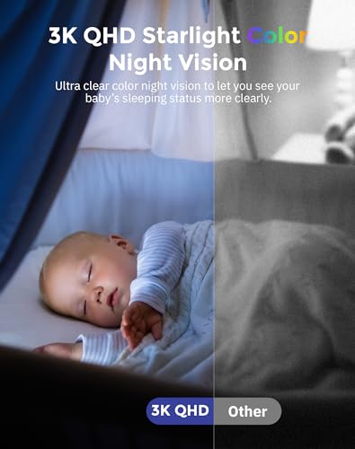 Hugolog 3K 5MP Pan/Tilt Camera with Alexa Integration