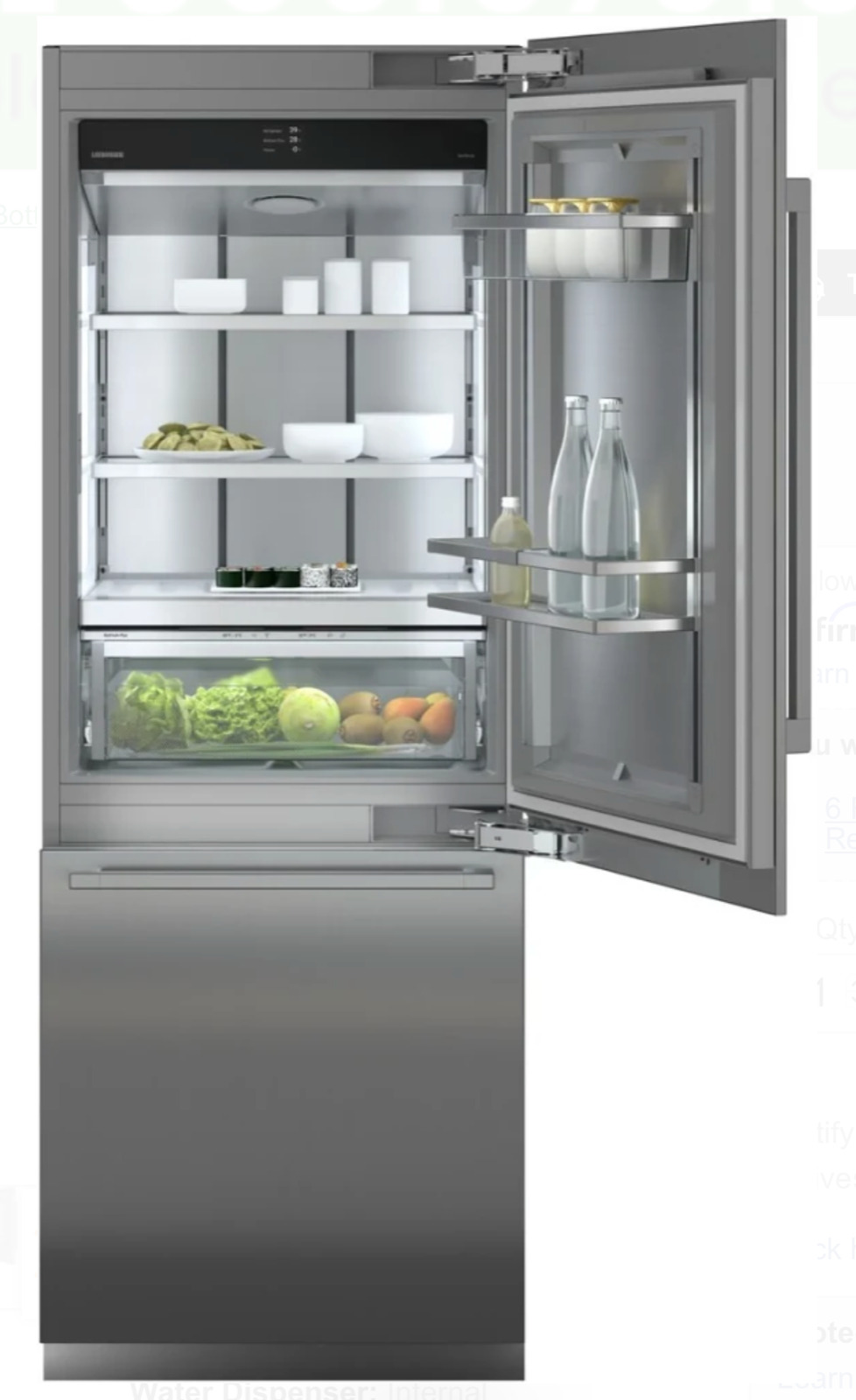 Liebherr 30" Smart Refrigerator Monolith MCB3050 PANEL READY
