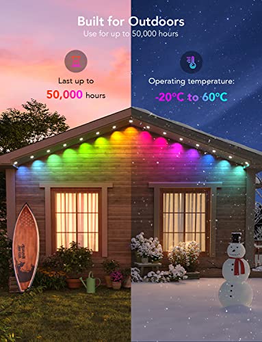 Govee Smart RGBIC Outdoor Lights with 75 Scene Modes