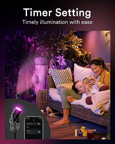 Lumary 56Ft Smart Landscape Lights, 6 Pack RGBAIWW