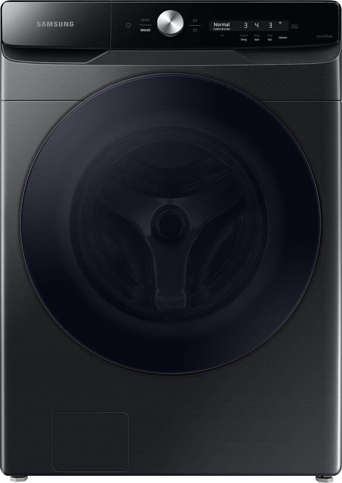 Samsung Washer & Electric Dryer Side-by-Side Black Stnls