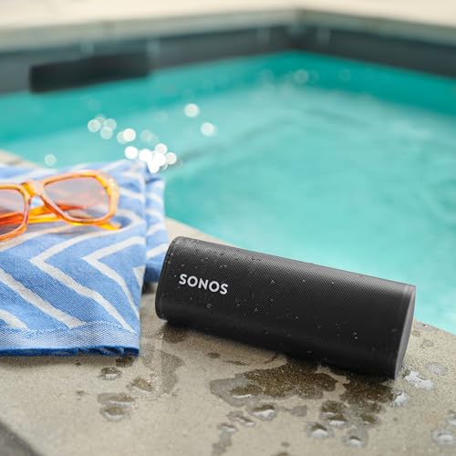 Black Sonos Roam Wireless Bluetooth Speaker