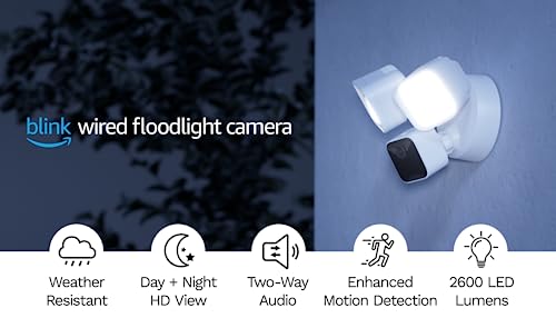 Blink Floodlight Camera: HD Live View, Alexa Compatible