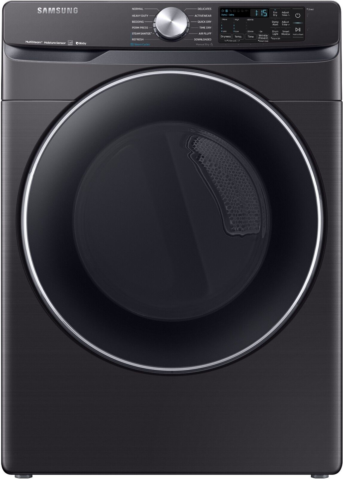 Samsung Black Front Load Washer and Gas Dryer Set