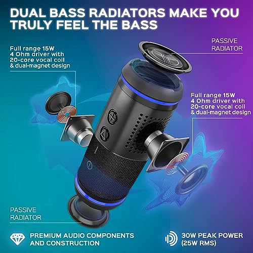 TREBLAB HD77 - Wireless Bluetooth Speaker - 30W Stereo