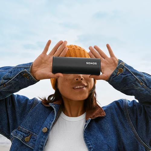 Black Sonos Roam Wireless Bluetooth Speaker