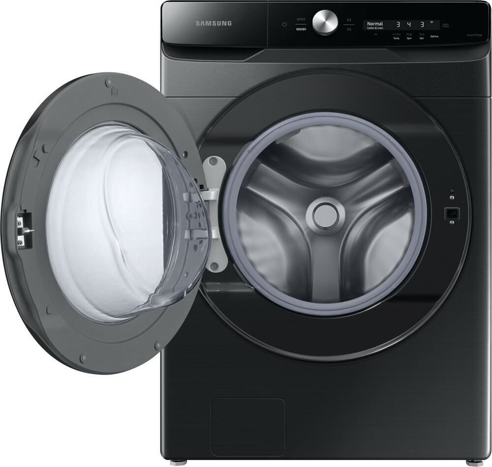 Samsung Washer & Electric Dryer Side-by-Side Black Stnls