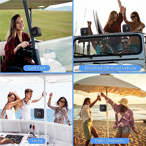 ACHIX Bluetooth Speaker for Golf Cart with IPX7 Waterproof