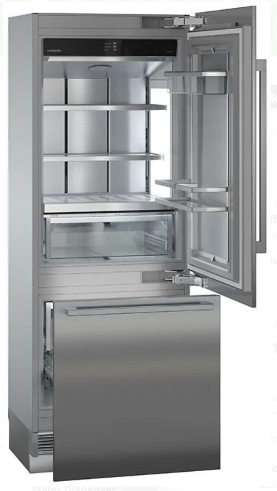 Liebherr 30" Smart Refrigerator Monolith MCB3050 PANEL READY