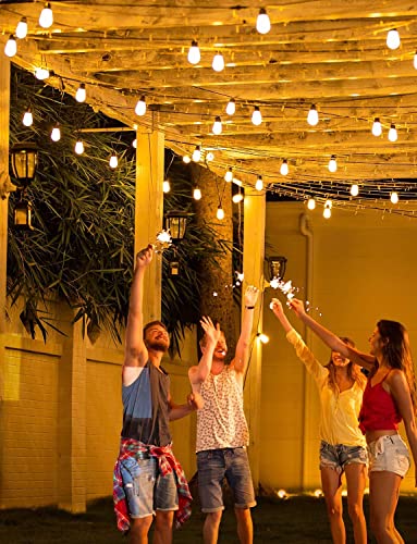 Smart Outdoor String Lights with 15 Dimmable LED