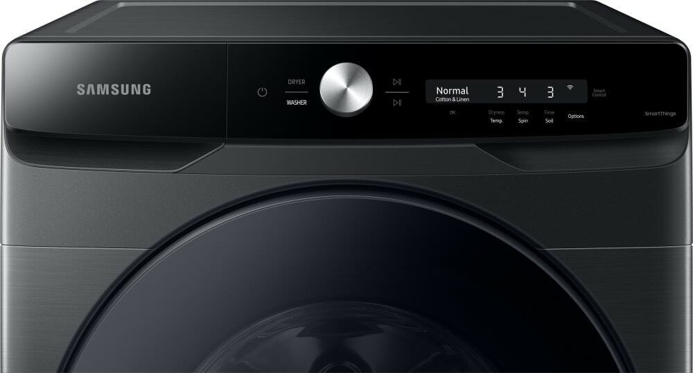Samsung Washer & Electric Dryer Side-by-Side Black Stnls
