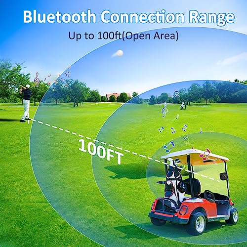 ACHIX Bluetooth Speaker for Golf Cart with IPX7 Waterproof