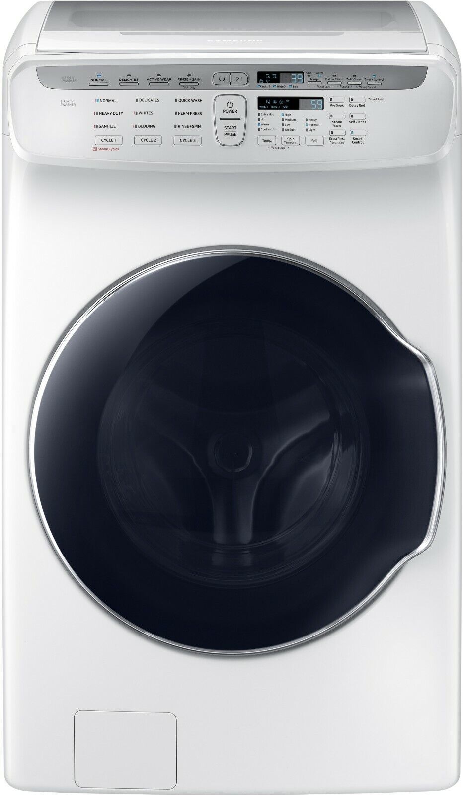 Samsung Washer & Gas Dryer Side-By-Side Set White