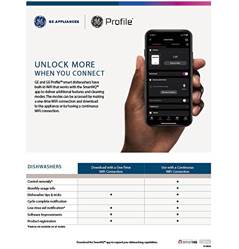 GE Profile 24" Dishwasher - Twin Turbo Dry, WiFi