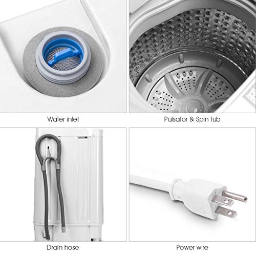 Portable Compact Full-Automatic Washing Machine 1.34 Cu.ft